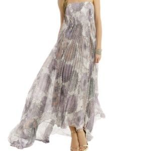 NWT Badgley Mischka Heather Floral PrintMaxi Dress